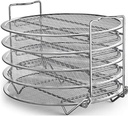 Dehydrator Rack Stainless Steel Stand Accessories Compatible with Instant Pot Air Fryer Crisp Lid 6 Quart Air Fryer Rack Stainless Steel Fit all 4.2QT - 5.8QT air fryer,Oven,Pressure Cooker