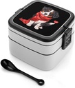 Australian Shepherd Dog Bento Box with 2 Compartments Adult Lunch Box Lunch Container for Meal Prep Work And Outdoors