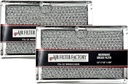 Air Filter Factory Replacement For WB06X10608 GE 5 x 7.62 x 0.09 Inches Microwave Oven Aluminum Mesh Grease 12-Layer Vent Hood Filter 2-Pack