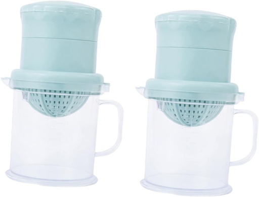 [BRSRAHT3PIFQEG3X] 2pcs Hand Pressure Fruit Vegetable Juicer Mini Manual Squeeze Machine for Kitchen Healthy Eco- Squeezer