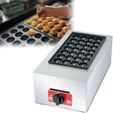 Mini Dutch Pancakes Maker, Gas Nonstick Takoyaki Maker, Waffle Maker Machine for Home and Restaurants Cafes Bakery Shops,B (A)