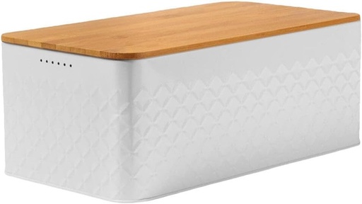 [BRSROAT5OUAR4HTU] Kichvoe Large Bread Storage Organizer Multi-function Iron Bread Box with Lid Space-saving Food Container for Kitchen Counter Pantry and Snack Holder Vintage Design