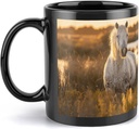 Real Horse Photos Travel Mug Ceramic Large Ceramic Coffee Mugs with Handle, Porcelain Mugs- Perfect for Coffee Tea Espresso Other Beverages