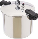 22 L / 23 Quart Aluminum Pressure Cooker Stovetop with Gauge, Thickened Explosion Proof Pressure Cooker, Pressure Canner for Steam, Boil and Simmer Food