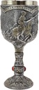 Ebros Gift Medieval Castle Royal Charging Jostling Horse Knights Tournament Of Kings Chivalry Wine Goblet Beverage Drink Chalice Cup Figurine