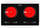 VBGK 2 Burner Electric Cooktop,110V 2400W Electric Stove Top with Touch Control,9 Heating Level,Timer & Kid Safety 2 burner cooktop.