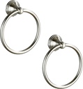 Towel Ring for Bathroom, Brushed Nickel Hand Towel Holder 2 Pack, Bathroom Accessories and Towel Racks for Bathroom Wall Mount