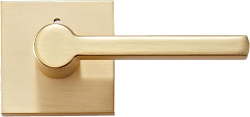 [BRSRAAT4B4FGYCDU] Sure-Loc VN102 Verona Privacy Door Lever Set with Square Rose - Satin Brass
