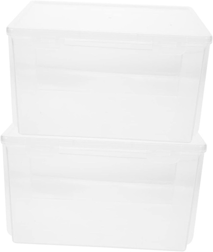[BRSRAGARB4JRYCT3] 2pcs Storage Containers Lids for Kitchen Crisper Boxes Bread Fruit Fridge Organizer Fresh Keep Holder