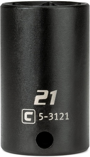 [BRSW2ZAQCQCBACIZ] Capri Tools 3/8 in. Drive 21 mm Semi-Deep Impact Socket