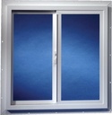 Duo-Corp 3030igut Utility Double Slider Window, 36" X 36"