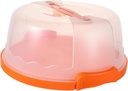 CHILDWEET Handheld Cake Carrier Lid Reusable Dessert Storage Box for Travel Cake Transport Container Handle for Freshness and Presentation