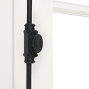 6' Brass Cremone Bolt for Windows – Oil Rubbed Bronze Finish, Beaded Design, Victorian Charm, Antique Look, Solid Brass Construction, Includes 2 Rods