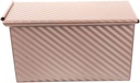 Corrugated Bread Toast Box with Lid Nonstick Loaf Baking Pan for Homemade Bread and Cakes Deep Baking Pan for Even Heat Distribution Multipurpose Bakeware for Sandwiches and