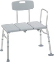 Drive Medical PreserveTech Tub Transfer Bench for Bathtub, Shower Transfer Bench, Bath Seat with Arms & Backrest, Bath Chair for Elderly, Shower Chair for Disabled, Bathtub Transfer Bench