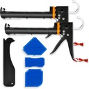 2 Pack Caulking Gun, 10:1 Thrust Ratio, Caulking Tool Gun, Caulk Gun No Drip, Hand Caulking Guns, Silicone Gun, Caulking Gun Tool, No Drip Caulk Gun, Caulk Guns, Caulking Gun