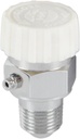 HYDRO MASTER 1/8" Air Vent for Hot Water Heating System, Metal and Plastic, Chrome Plated