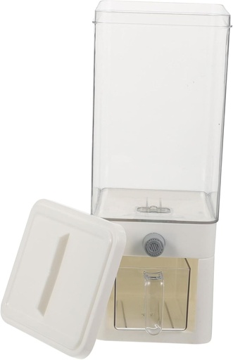 [BRSROBAPO4AQGHYU] Zerodeko Rice Storage Dispenser Large Capacity Rice Container Measuring Cup Airtight Lid Push Button Grain Dispenser