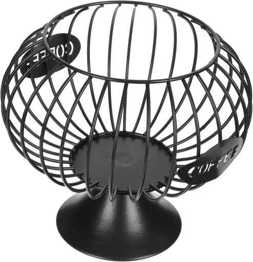 [BRSREFAPAQGWYCQU] IMIKEYA 1Pc Large Capsules Storage Basket with Fence Base Holder for Countertop Space Saving Design for Easy Access Organize Multiple Coffee Bags Efficiently