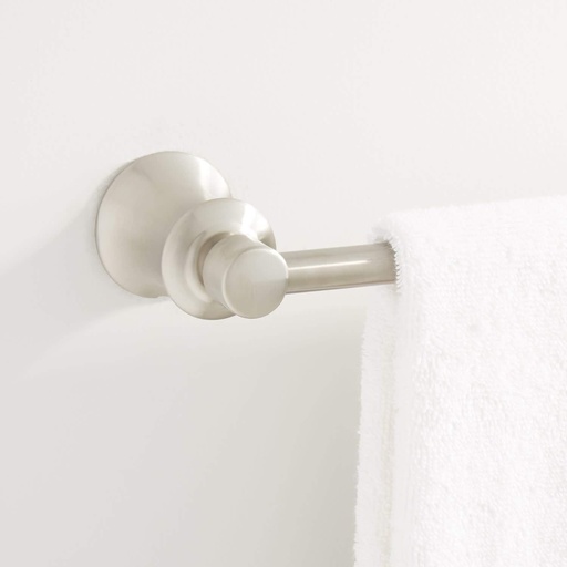 [BRSWYZL4BZYGCF3A] Signature Hardware 446864 Pendleton 24" Towel Bar - Brushed Nickel