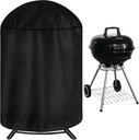iCOVER Round Grill Cover, 29" Dia x 38" H Dome Smoker Cover, Waterproof Charcoal Kettle Grill Cover, UV Resistant BBQ Cover, Outdoor Barbecue Cover for Weber Char-Broil, Brinkmann and More