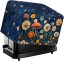 Mushroom 4 Slice Toaster Covers with Top Handle Anti Stains Kitchen Appliances Cover Bread Maker Protector Washable Fits for Most Standard Toasters