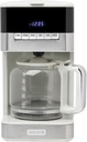 HADEN Quintessential 12 Cup Coffee Maker with120 Minute Keep Warm, Delay Brew, Adjustable Strength, Programmable Clock, and Anti Drip, Ivory/Chrome