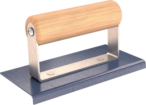 [BRSWI2QHBMNGMHTK] Bon 22-868 6-Inch by 3-Inch Blue Steel Sidewalk Edger with 1/4-Inch Radius and 3/8-Inch Lip with Wood Handle