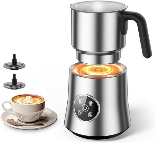[BRSREFQLPIFGMD3F] Milk Steamer and Frother, Large Capacity Detachable