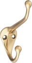 National Hardware N198-101 V1960 Coat and Hat Hook in Solid Brass