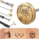 Custom Branding Iron for Wood, Electric Wood Branding Irons Personalized Leather Stamps with Your Logo/Text for Handmade Lover, Durable Wood Burning Stamps Tool for Food Meat Plastic