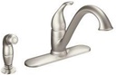 Moen 7840SRS Camerist One-Handle Low Arc Kitchen Faucet with Side Spray, Spot Resist Stainless