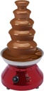 5 Tier Chocolate Fountain Party Fountain, Stainless Steel Electric Chocolate Fondue Fountain Machine for Hot Chocolate, Nacho Cheese, Liqueurs Electricfor Wedding, Party (Red)