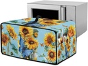 Convection Toaster Oven Cover Stain Resistant Small Kitchen Appliance Dust Protector Machine Washable Decorative Accessories, 18.5" x 14.5" x 9", Butterfly Sunflower