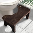 AZEN Wood Toilet Stool Squat Adult, Poop Stool for Bathroom Adults, Portable Toilet Potty Stools for Adults, 7 Inch Height