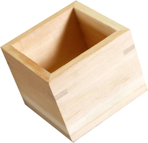 [BRSRE2YQPN4AADT3] Mobestech Traditional Japanese Sake Cup Square Box Smooth Wooden Sake Drinking Utensils