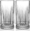 Tall Drinking Glasses Set of 4-16oz Glass Cups for Kitchen - Elegant Highball Glassware for Water, Ice Coffee, Cocktail, Cold Beverage