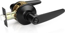 Probrico 8 Pack Black Privacy Lever Door Handles, Keyless Door Handle Set for Bedroom or Bathroom, Interior Handles Door Levers Door Knobs Door Lock