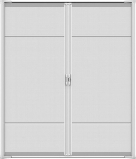 [BRSWYZIBAF4GEYLL] Brisa White Retractable Screen Door 78" Double