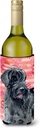 Caroline's Treasures BB9747LITERK Giant Schnauzer Love Wine Bottle Hugger, Red Bottle Cooler Sleeve Hugger Machine Washable Collapsible Insulator Beverage Insulated Holder