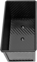 POCREATION Loaf Pan, Non Stick Carbon Steel Bread Box with Even Heat Distribution and Multipurpose Baking Tool, for Baking Bread, Toasts, Cakes, and Other Delicious Treats (Black Without