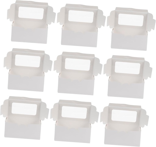 [BRSREFAPA4FWMG35] VOSAREA 15Pcs Cardboard Cupcake Boxes with Window Cake Storage Container for Bakeries Dessert Parties and Home Use