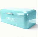 Large Capacity Bread Box Bin, Kitchen Storage Container, Blue Iron, 16.5x6.5x9.4in - Airtight Design, Non-Slip Base, Space Saver for Countertop Organization
