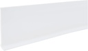 M-D Building Products 4-Inch x 60-Feet Dry Back Vinyl Wall Base, Flexible Dry Back Vinyl Trim with Toe - Easy Install Molding Trim for Floors and Baseboards, White (73897)
