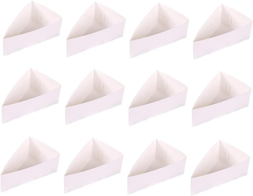 [BRSRAGAPAQJQGCQU] BEBEMOKO 20pcs Triangle Cake Paper Cups for Mousse and Pastry Packaging Recyclable Cupcake Boxes for Bakery Wrapping Lightweight and Design for Easy Carrying