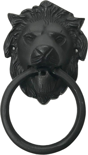 [BRSWGGARDMNRGD32] 6.5" - Lion Face - BB-128 - Antique Style Door Knocker - Classic Door Knocker