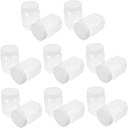 16pcs Airtight Plastic Food Storage Bottles Transparent Containers for Honey Nuts Spices and Food and Moisture-sealed