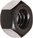 Steel Hex Nut, Black Oxide Finish, Grade 5, ASME B18.2.2, 1/2"-13 Thread Size, 3/4" Width Across Flats, 7/16" Thick (Pack of 25)