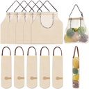 10 Pack Hanging Mesh Produce Bags, Onion Garlic Potato Storage, Farmers Market Grocery Vegetable Bags