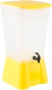 Tablecraft Yellow 5 Gallon Plastic Beverage Dispenser | Cold Drink Dispenser for Catering, Buffet or Restaurant Use